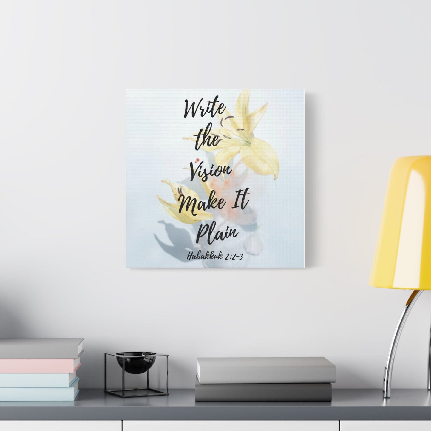 Printify Canvas Write the Vision Christian Wall Art