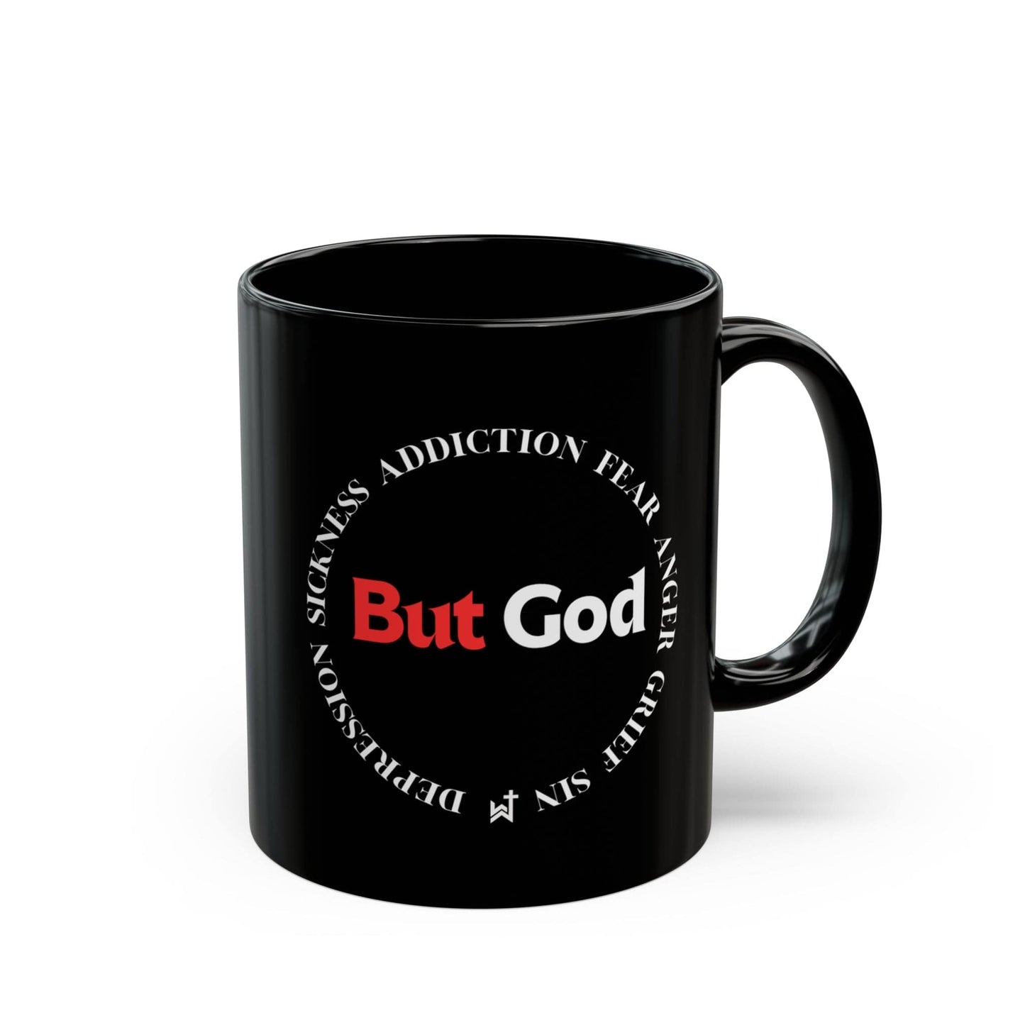 Printify Mug But God Christian Mugs