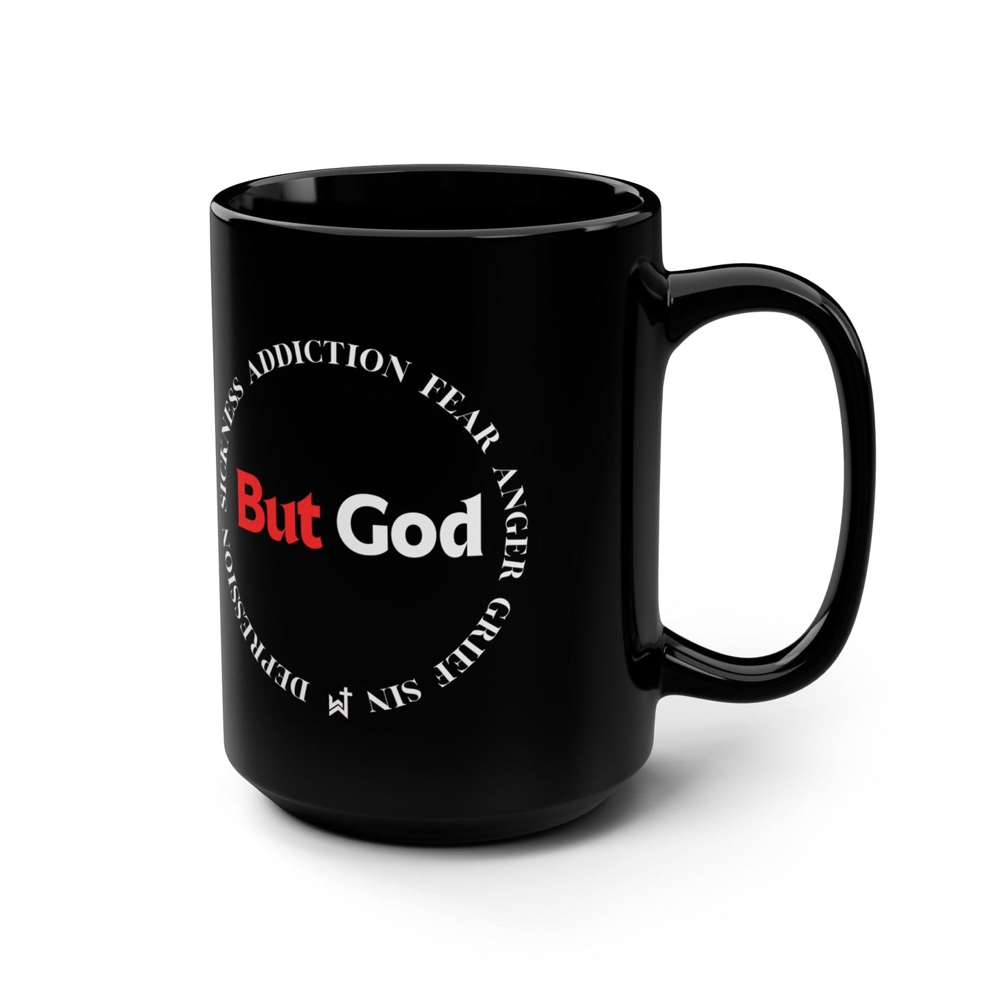 Printify Mug But God Christian Mugs