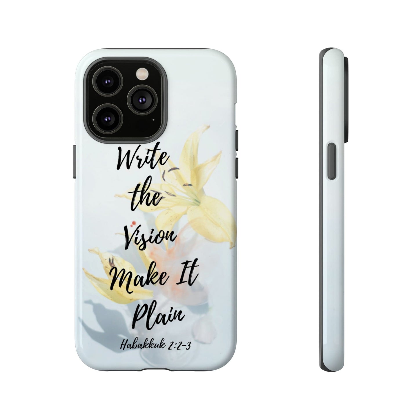 Printify Phone Case Glossy / iPhone 14 Pro Max Write the Vision Christian Phone Case