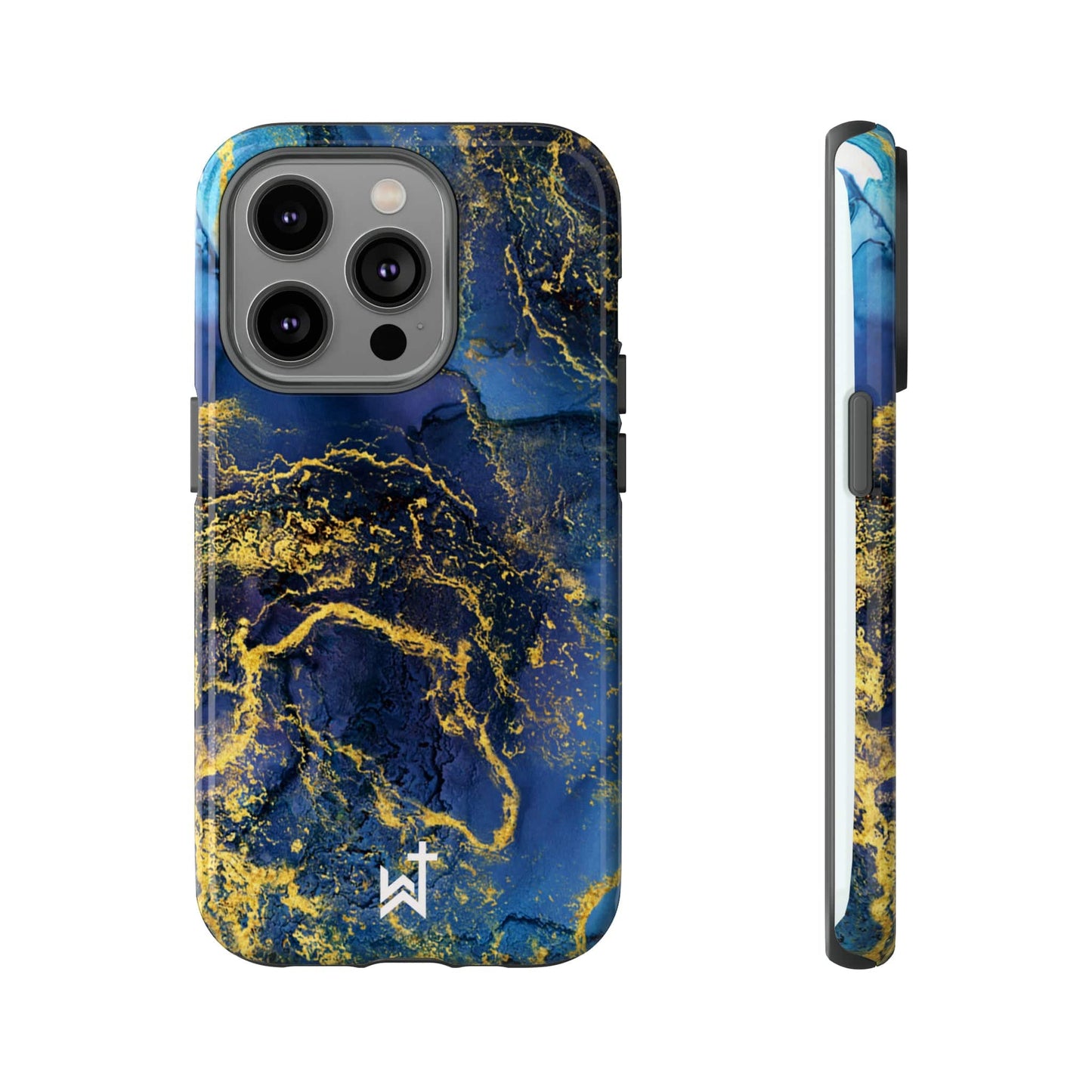 Printify Phone Case Glossy / iPhone 14 Pro Wrighteous Wear Gold Vein Christian Phone Case