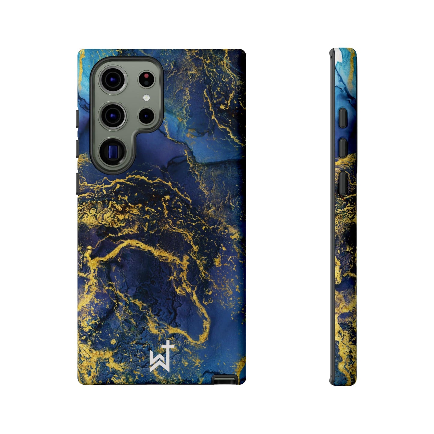 Printify Phone Case Glossy / Samsung Galaxy S23 Ultra Wrighteous Wear Gold Vein Christian Phone Case