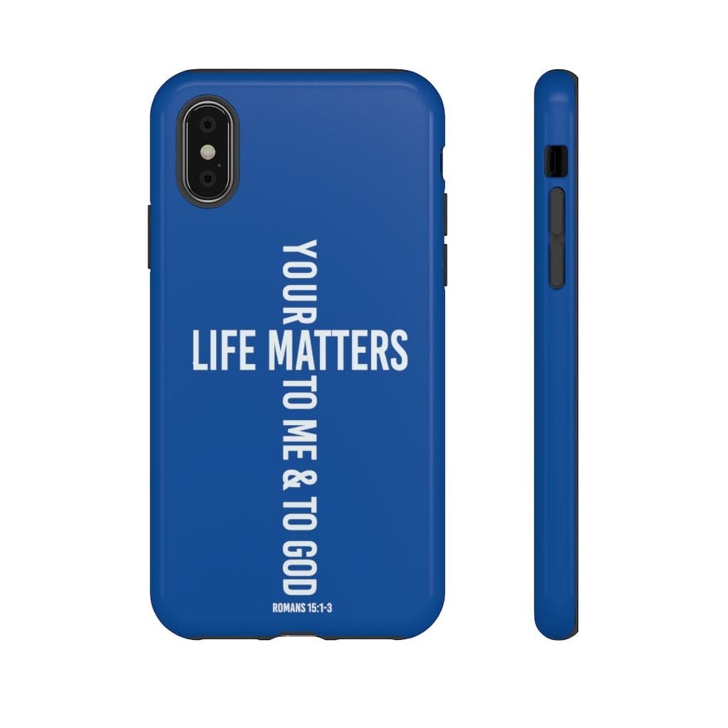Printify Phone Case iPhone XS / Glossy Your Life Matters Christian Phone Case