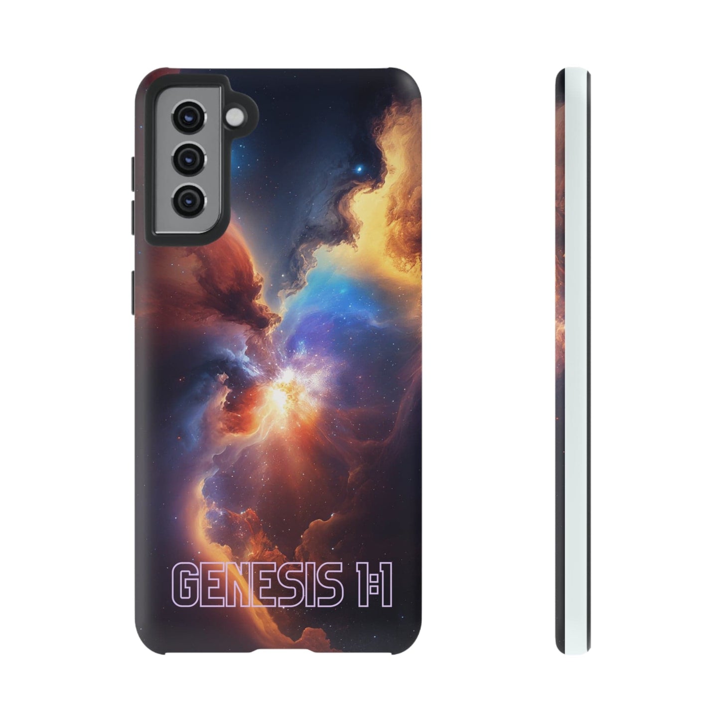 Printify Phone Case Samsung Galaxy S21 Plus / Matte In the Beginning Christian Phone Case