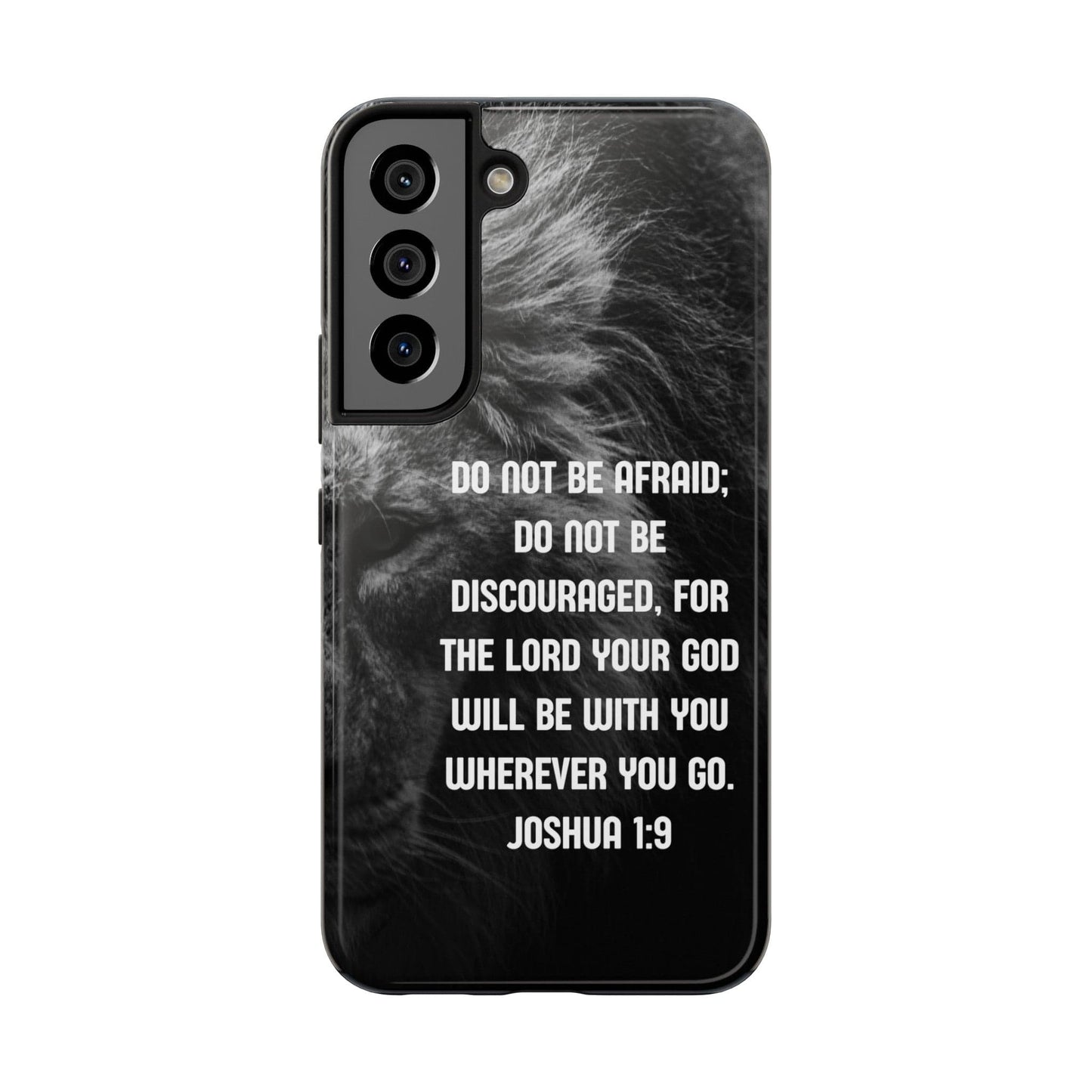 Printify Phone Case Samsung Galaxy S22 Lion of Judah Joshua 1:9 Christian Phone Case
