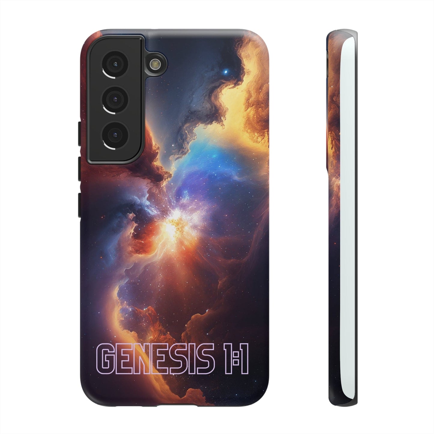 Printify Phone Case Samsung Galaxy S22 / Matte In the Beginning Christian Phone Case