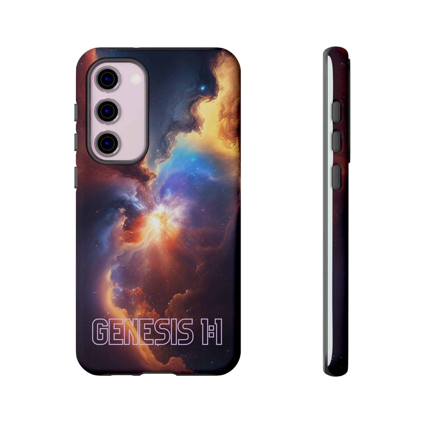 Printify Phone Case Samsung Galaxy S23 Plus / Matte In the Beginning Christian Phone Case