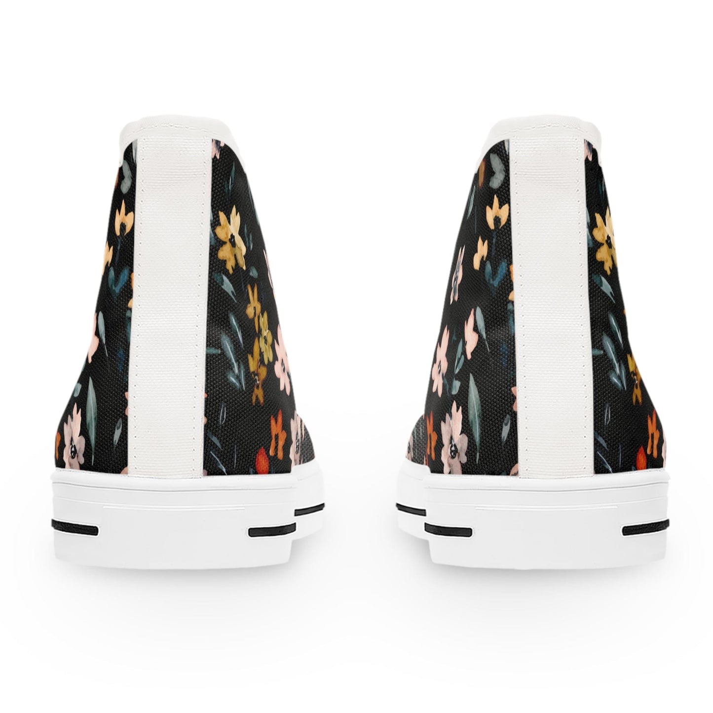 Printify Shoes Do Not Worry Floral Women's High Top Sneakers