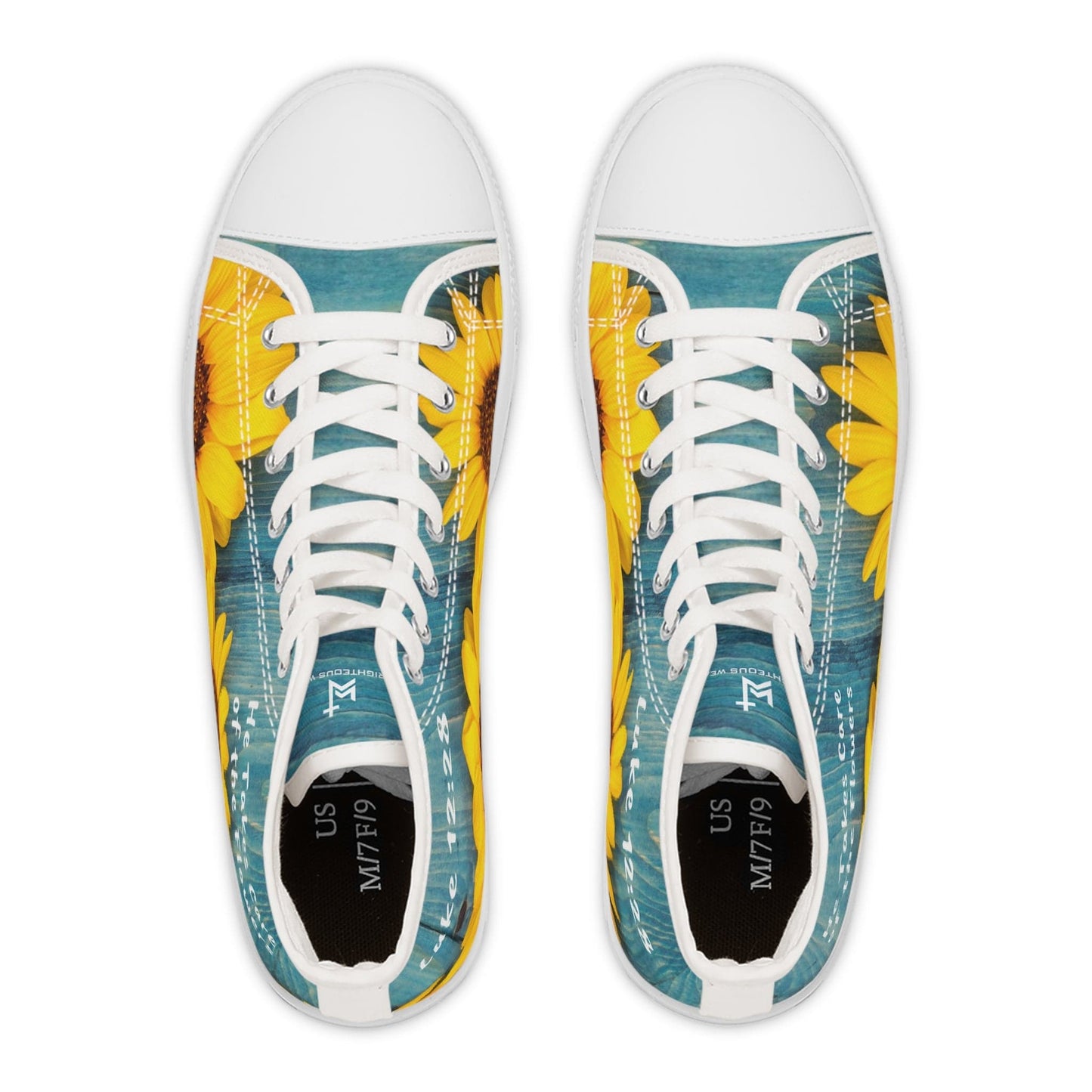 Printify Shoes He Takes Care of the Flowers Women's High Top Sneakers