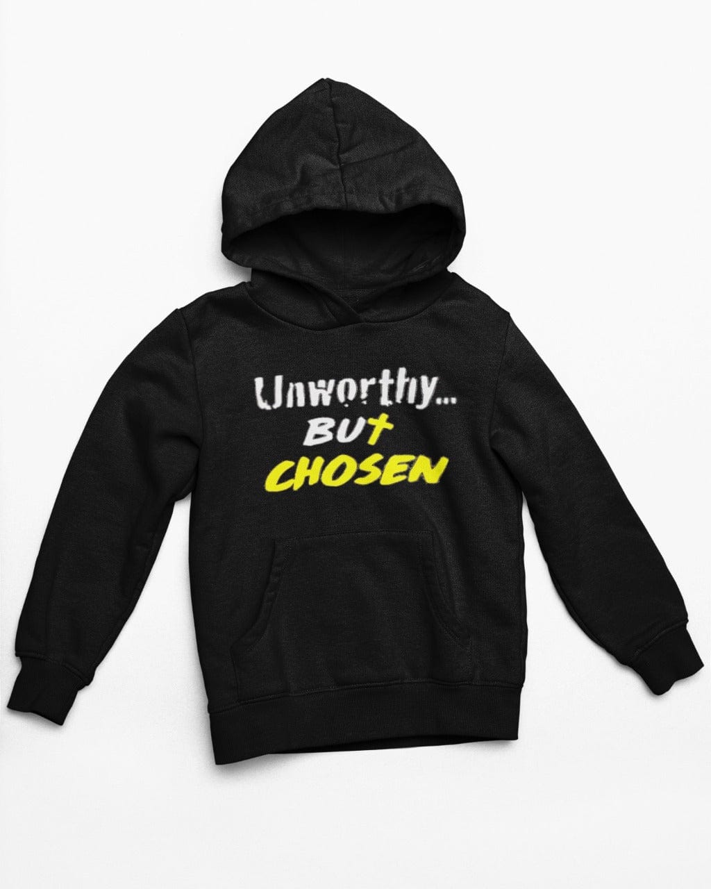 Wrighteous Wear Hoodie Black / S Unworthy But Chosen Unisex Christian Hoodie