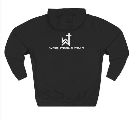 Wrighteous Wear Hoodie Your Life Matters Premium Black and White Christian hoodie