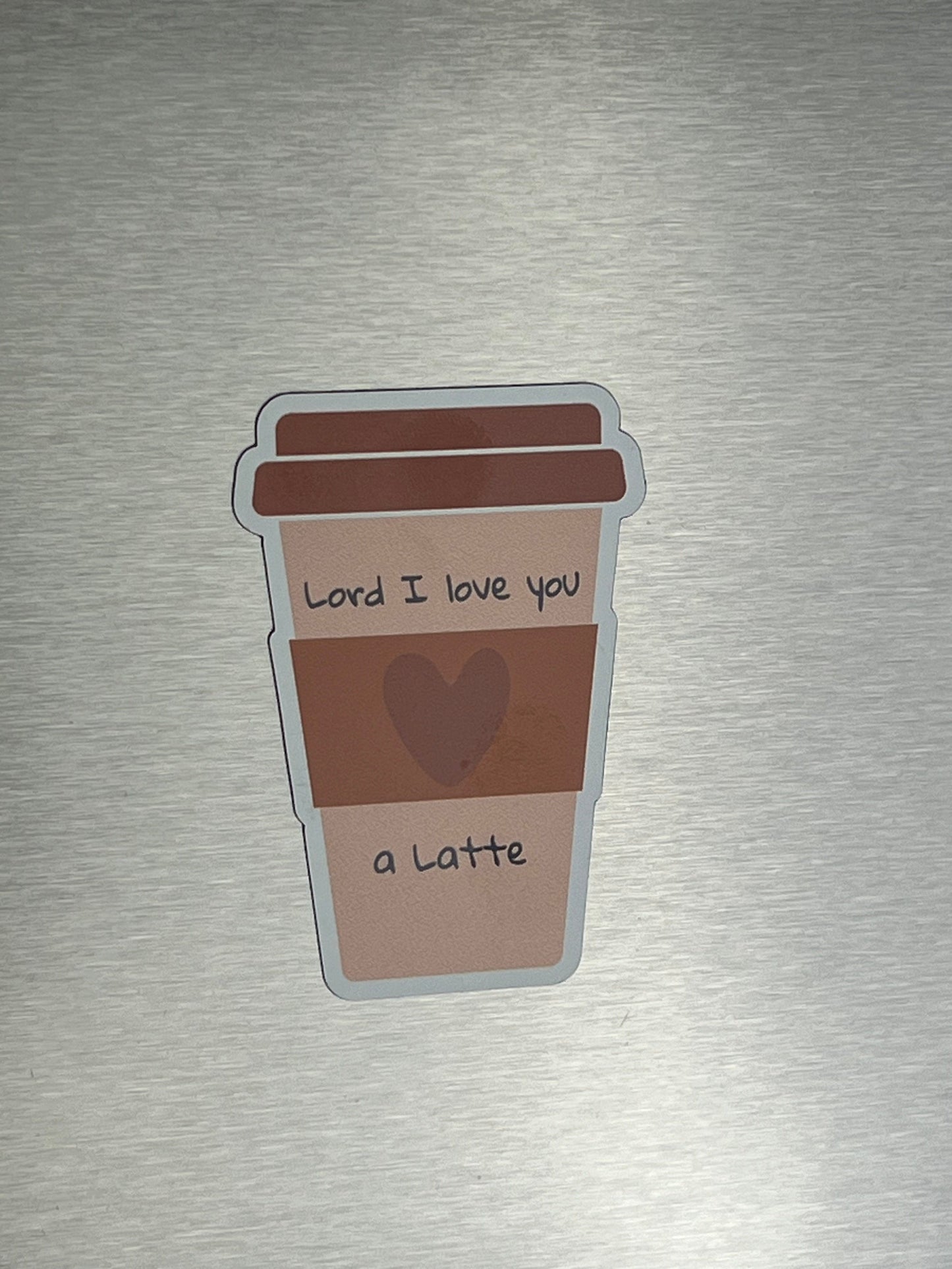 Wrighteous Wear Magnets Lord I Love You a Latte magnet