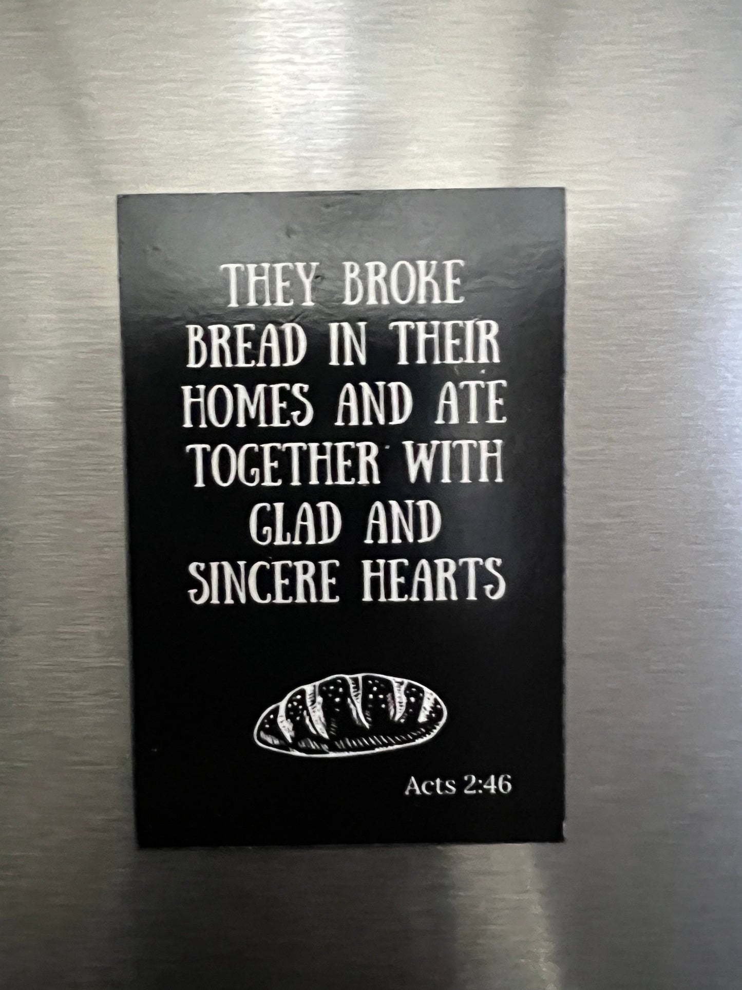 Wrighteous Wear Magnets They Broke Bread Together - Magnet
