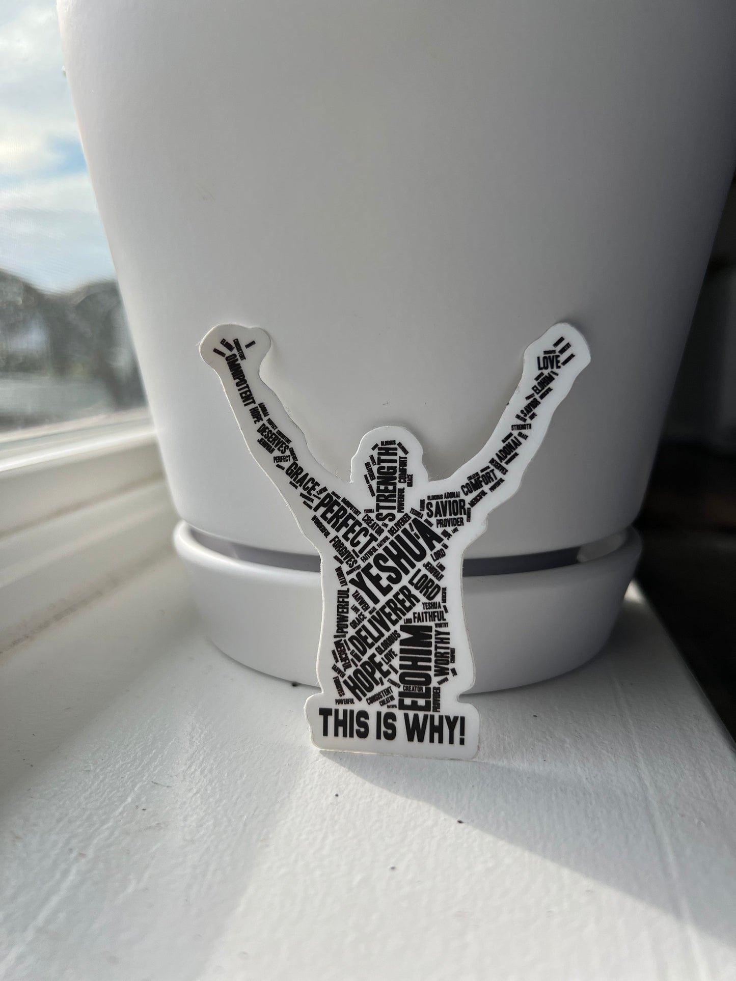 Wrighteous Wear This is Why Christian sticker