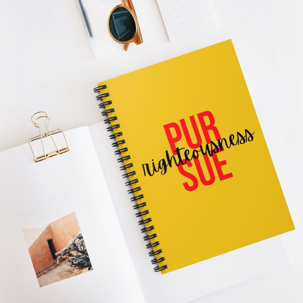 Pursue Righteousness Christian Notebook
