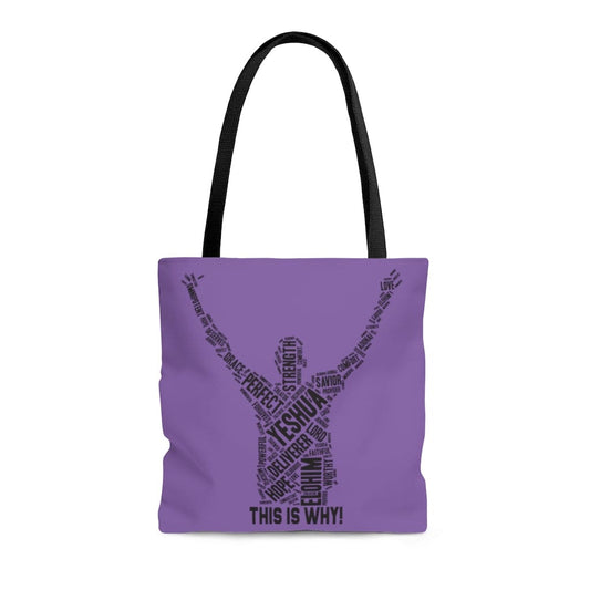Printify Bags Medium This Is Why Christian Tote - Purple