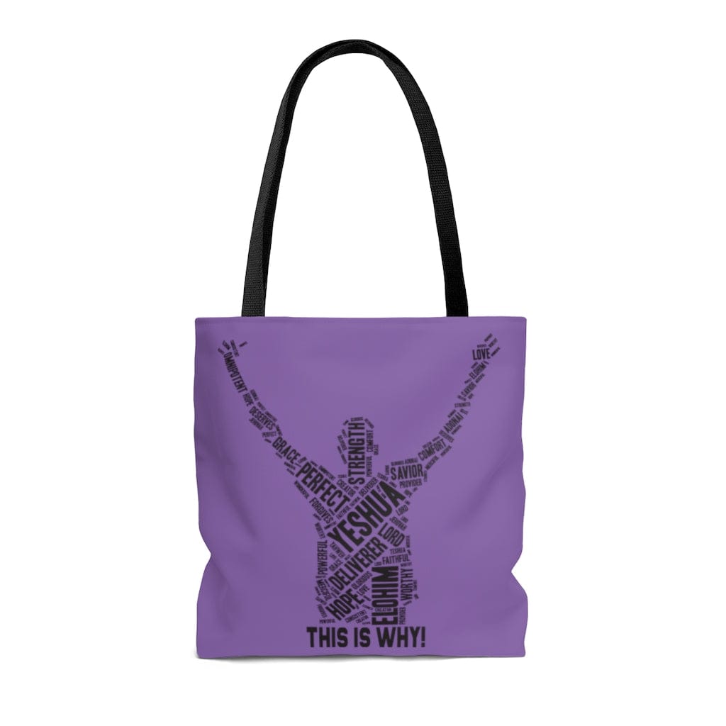 Printify Bags This Is Why Christian Tote - Purple
