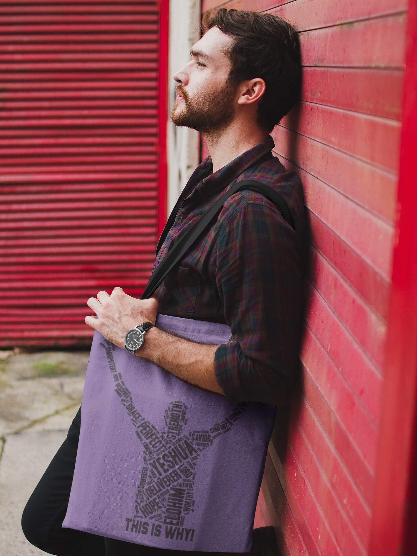 Printify Bags This Is Why Christian Tote - Purple