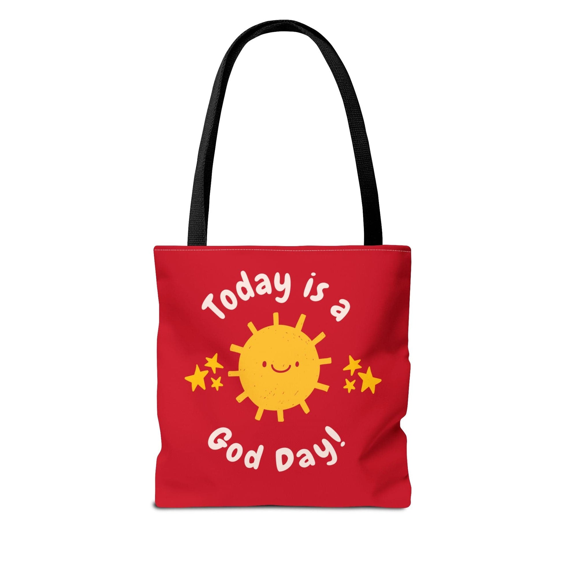 Printify Bags Today is a God Day - Tote Bag (Red)