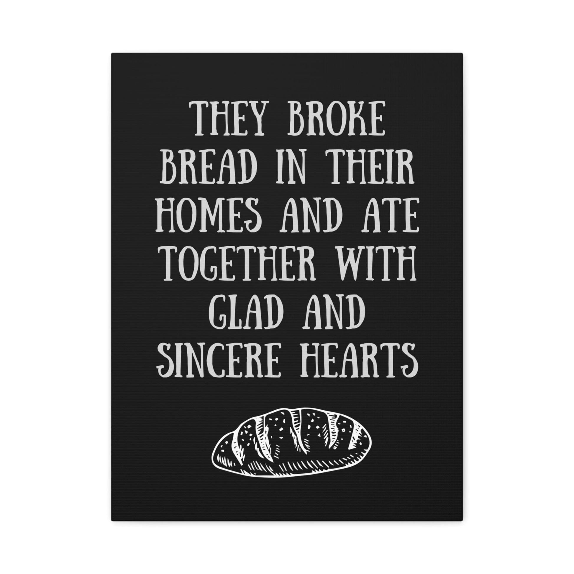 Printify Canvas 18″ x 24″ (Vertical) / 1.25" They Broke Bread Together - Inspirational Canvas Art