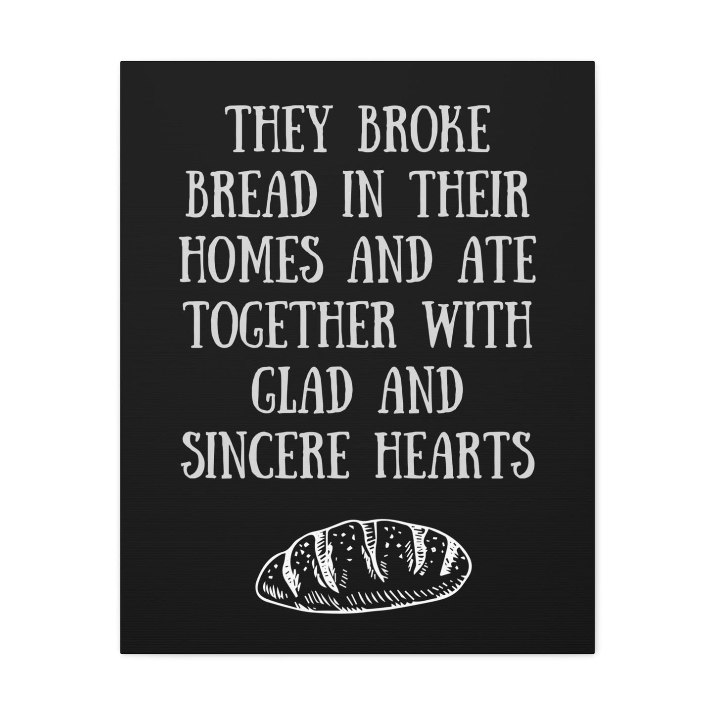 Printify Canvas 24" x 30" (Vertical) / 1.25" They Broke Bread Together - Inspirational Canvas Art