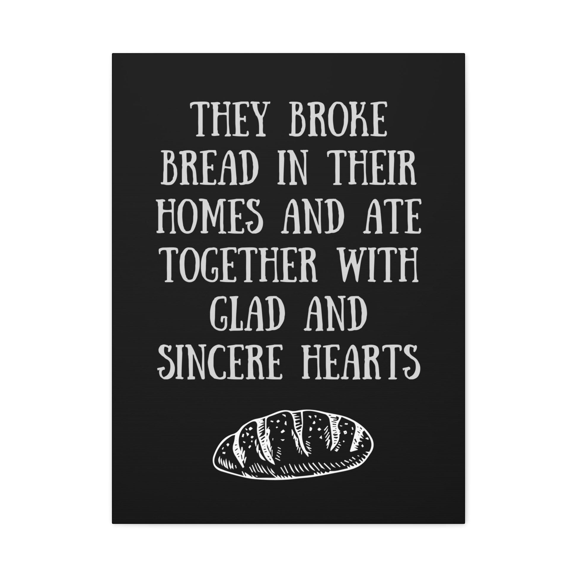 Printify Canvas 24" x 32" (Vertical) / 1.25" They Broke Bread Together - Inspirational Canvas Art