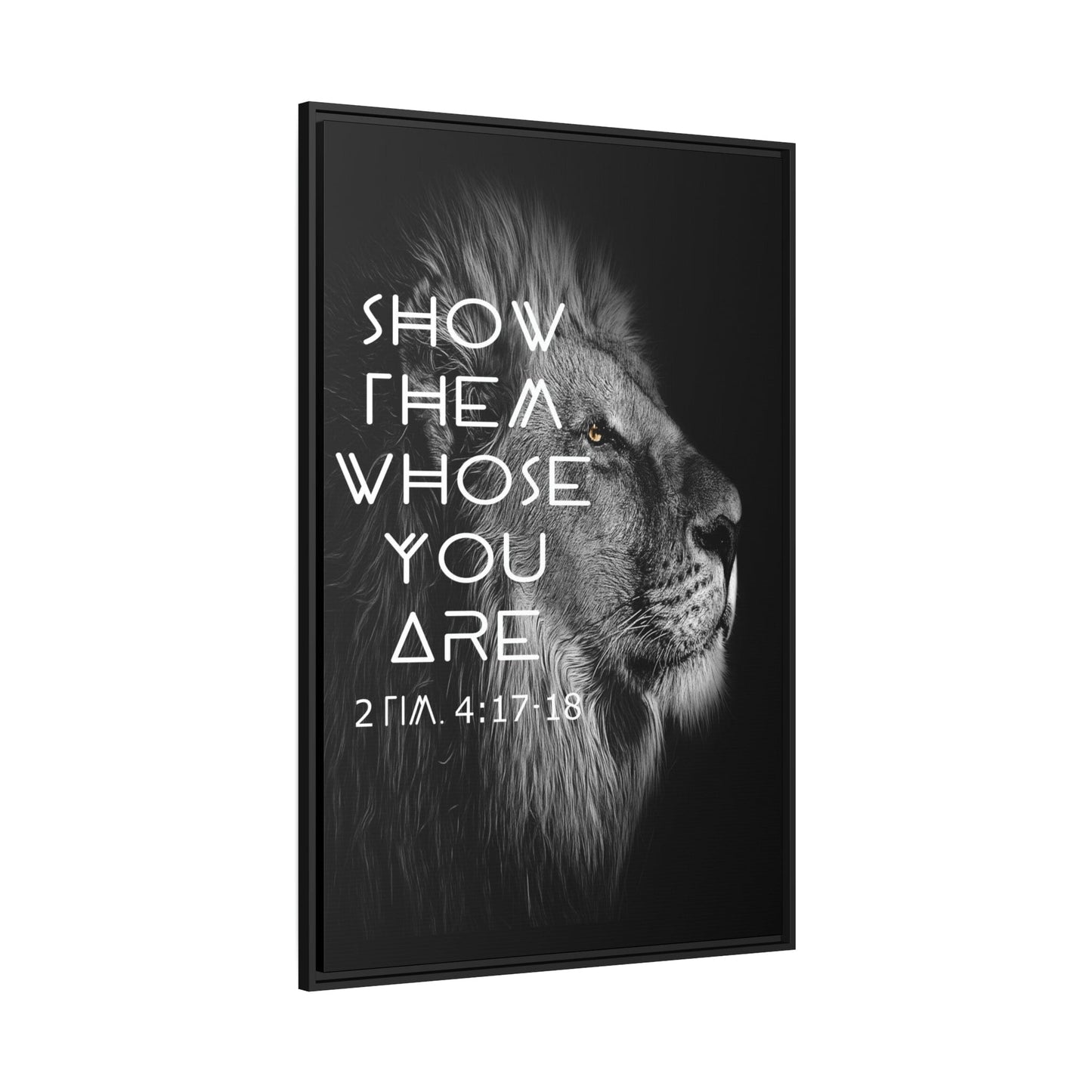 Printify Canvas Show Them Whose You Are - 2 Tim 4:17-18 Christian Canvas Wall Art