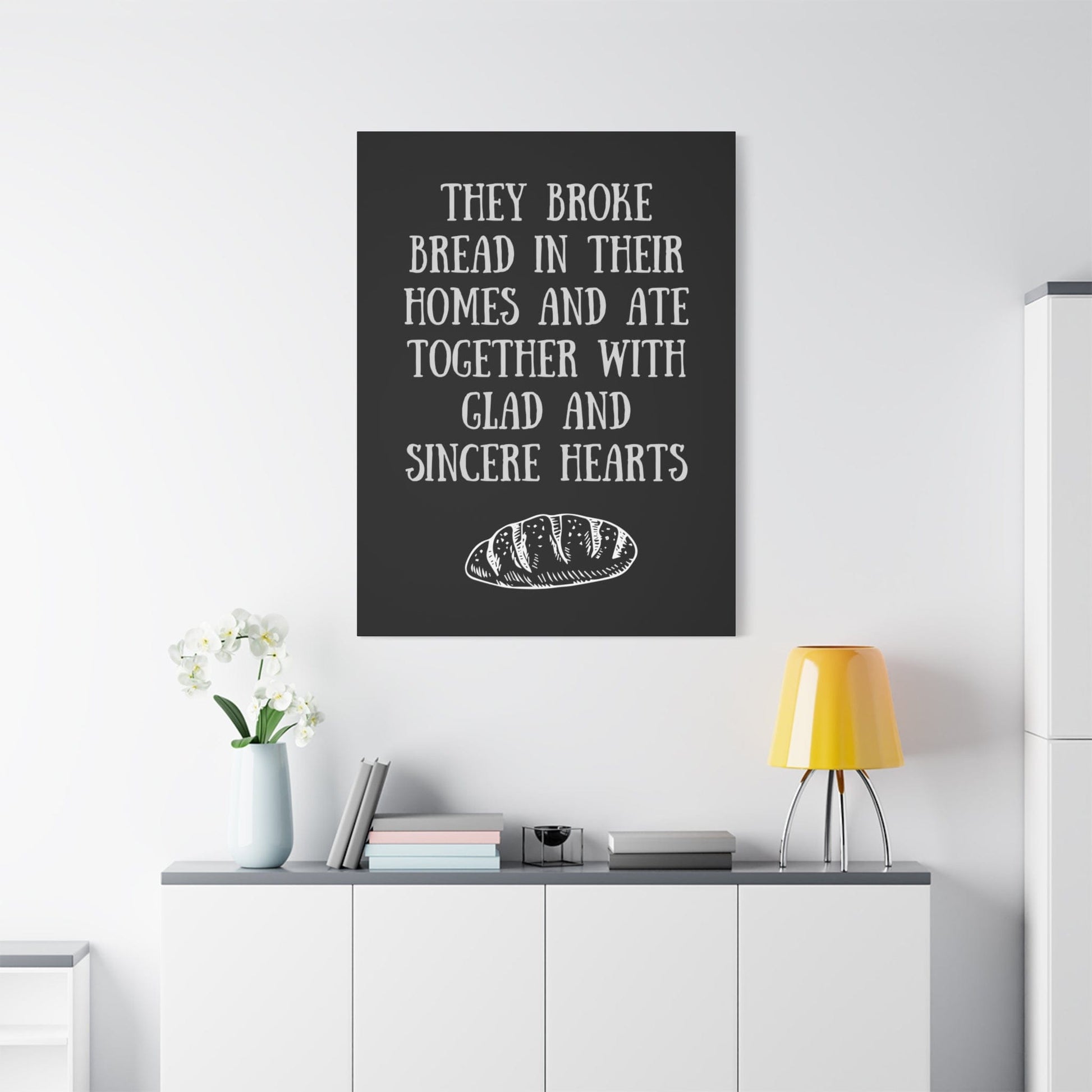 Printify Canvas They Broke Bread Together - Inspirational Canvas Art