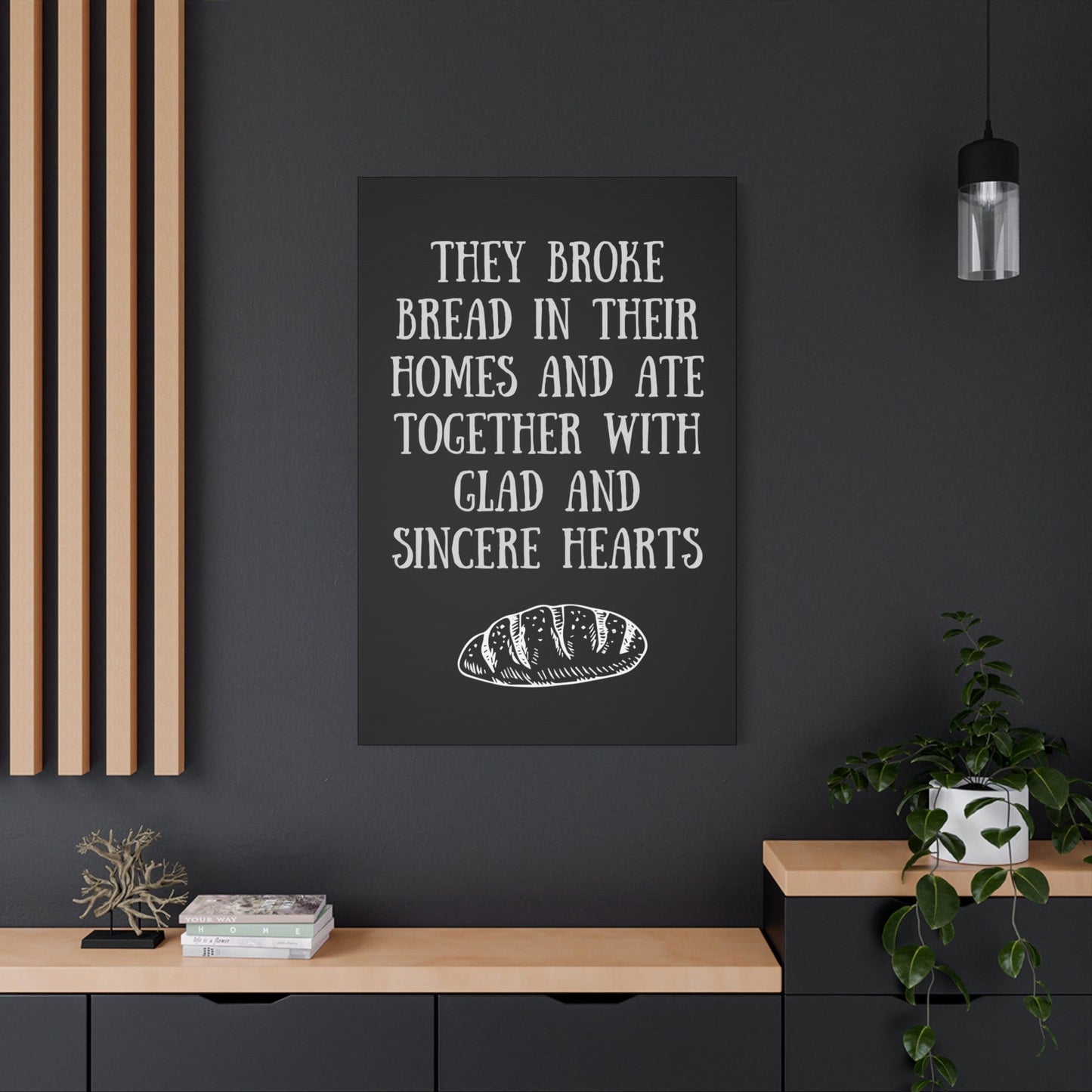 Printify Canvas They Broke Bread Together - Inspirational Canvas Art