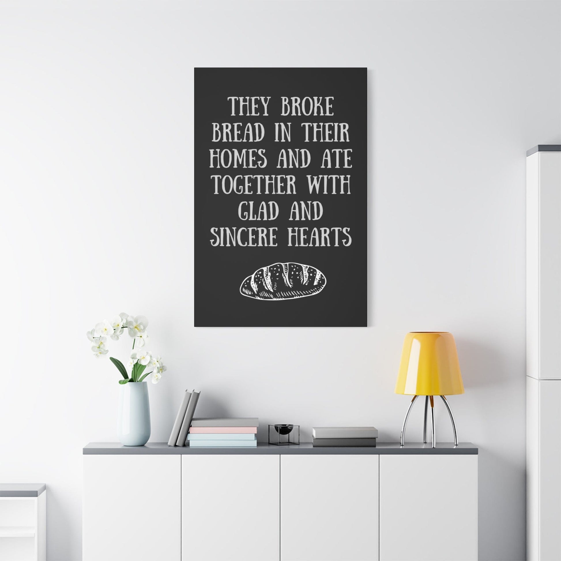 Printify Canvas They Broke Bread Together - Inspirational Canvas Art