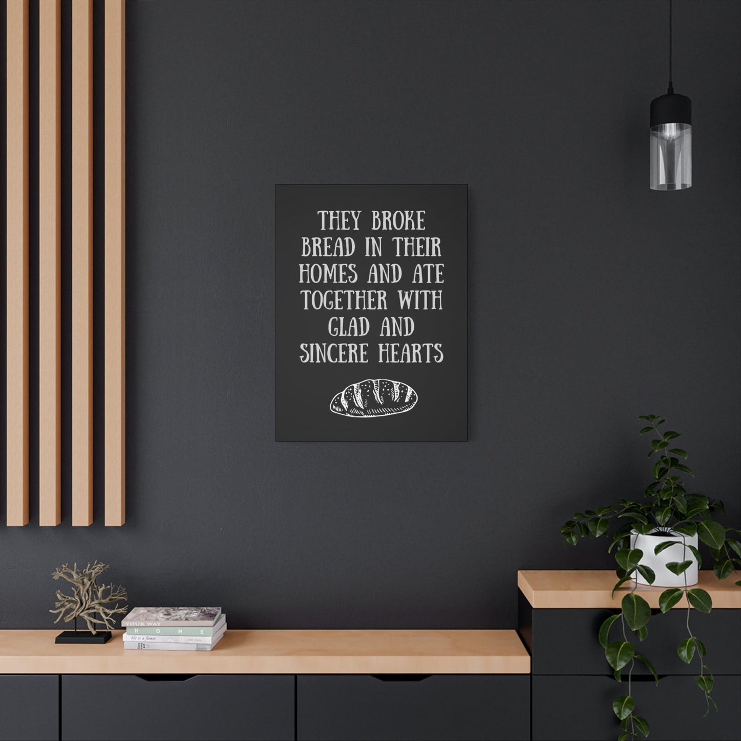 Printify Canvas They Broke Bread Together - Inspirational Canvas Art