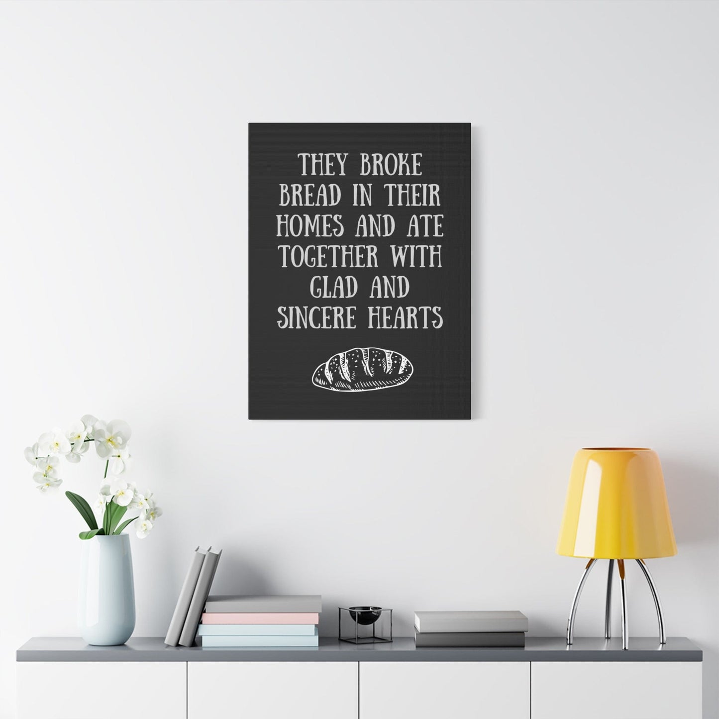 Printify Canvas They Broke Bread Together - Inspirational Canvas Art