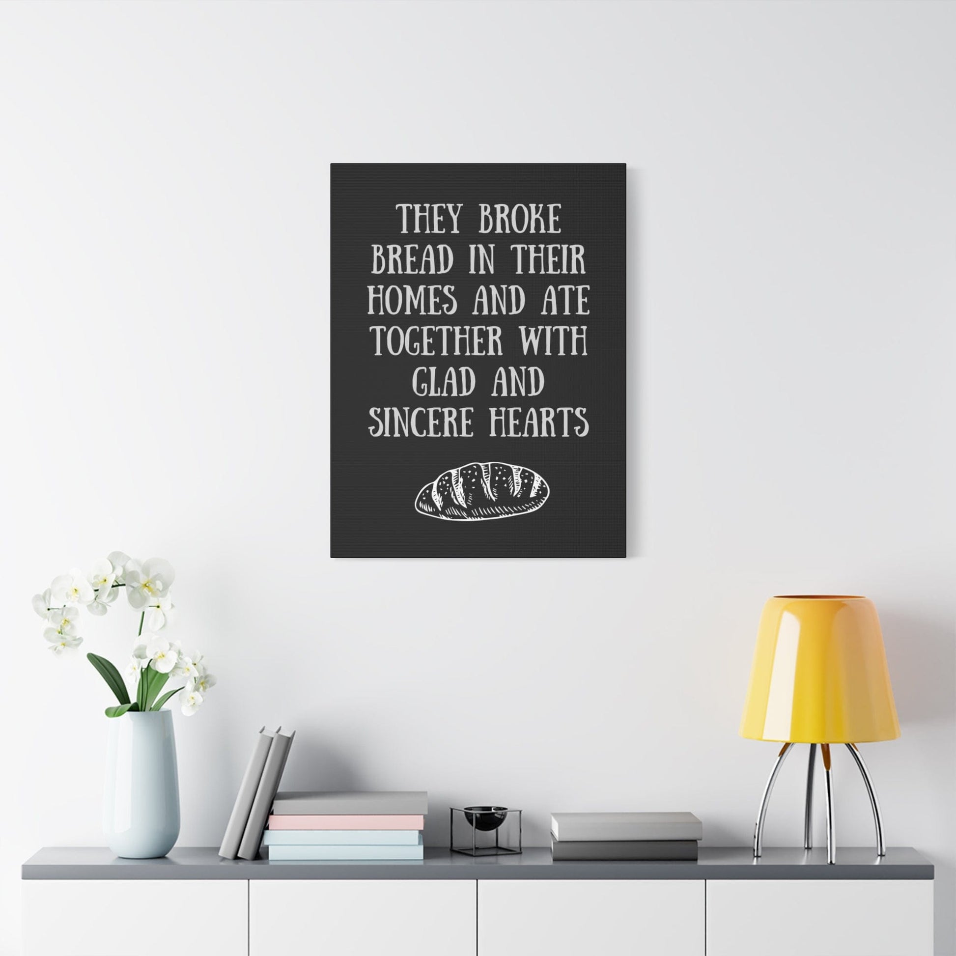 Printify Canvas They Broke Bread Together - Inspirational Canvas Art