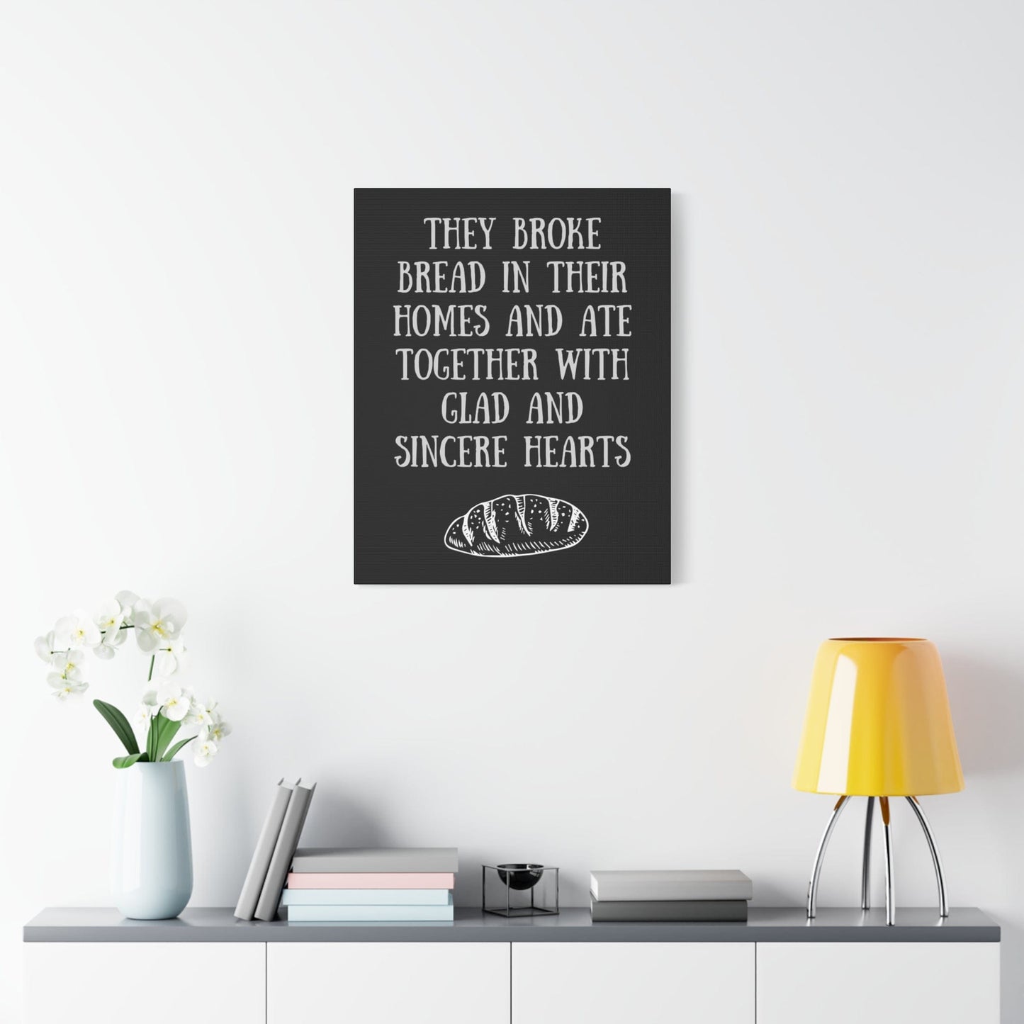 Printify Canvas They Broke Bread Together - Inspirational Canvas Art