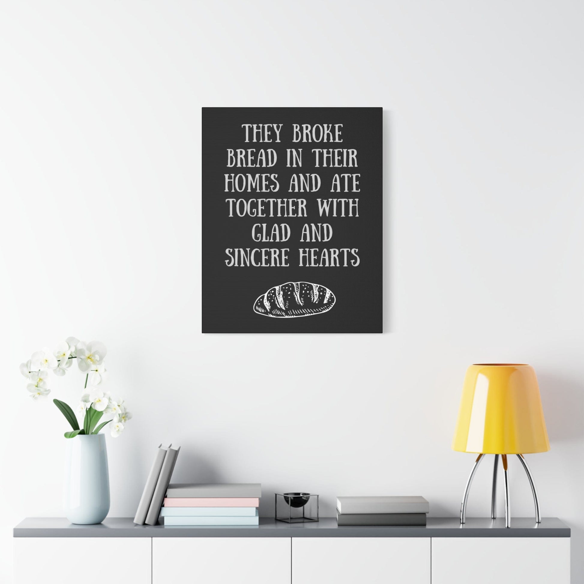 Printify Canvas They Broke Bread Together - Inspirational Canvas Art