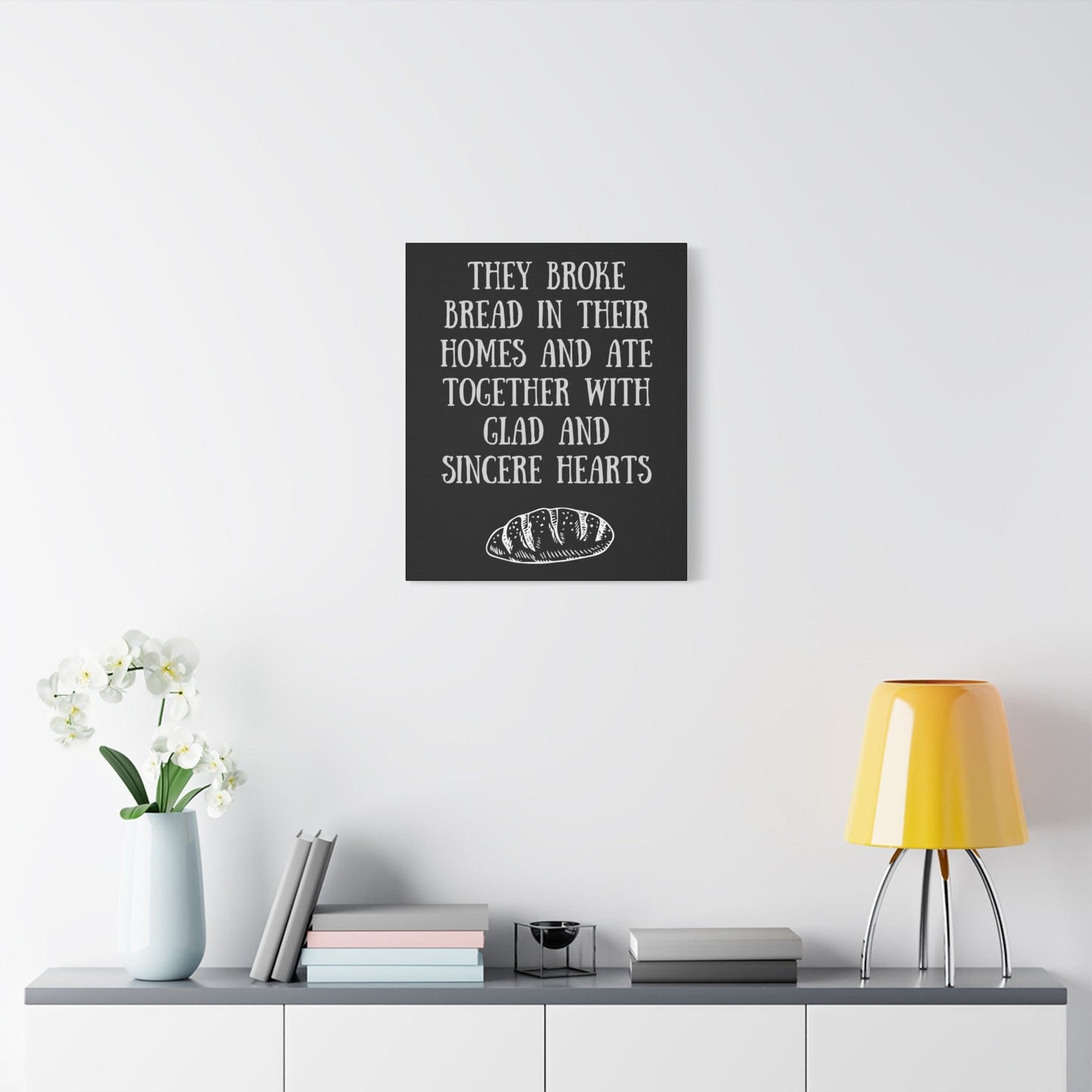 Printify Canvas They Broke Bread Together - Inspirational Canvas Art