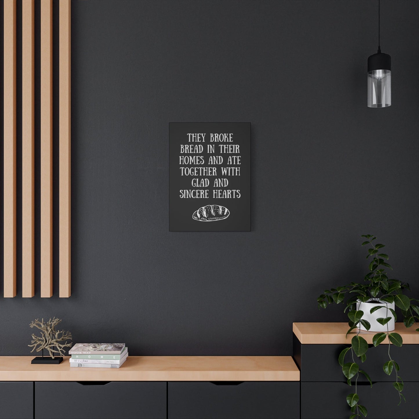 Printify Canvas They Broke Bread Together - Inspirational Canvas Art