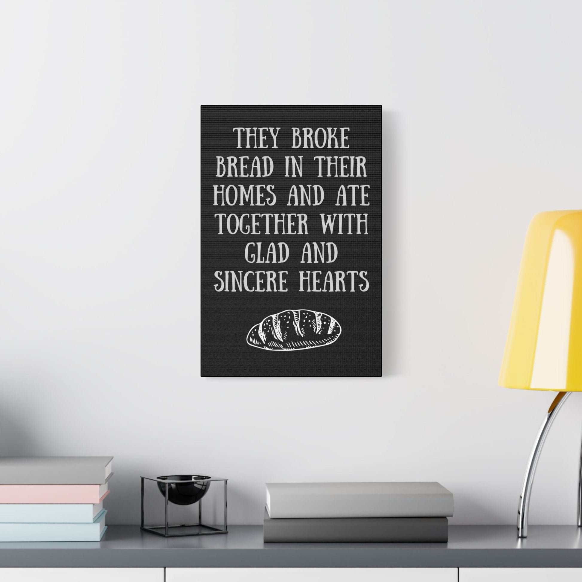 Printify Canvas They Broke Bread Together - Inspirational Canvas Art