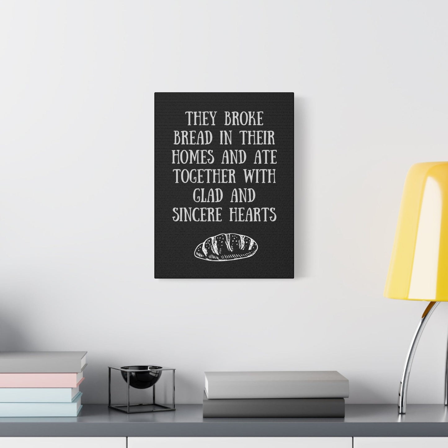 Printify Canvas They Broke Bread Together - Inspirational Canvas Art