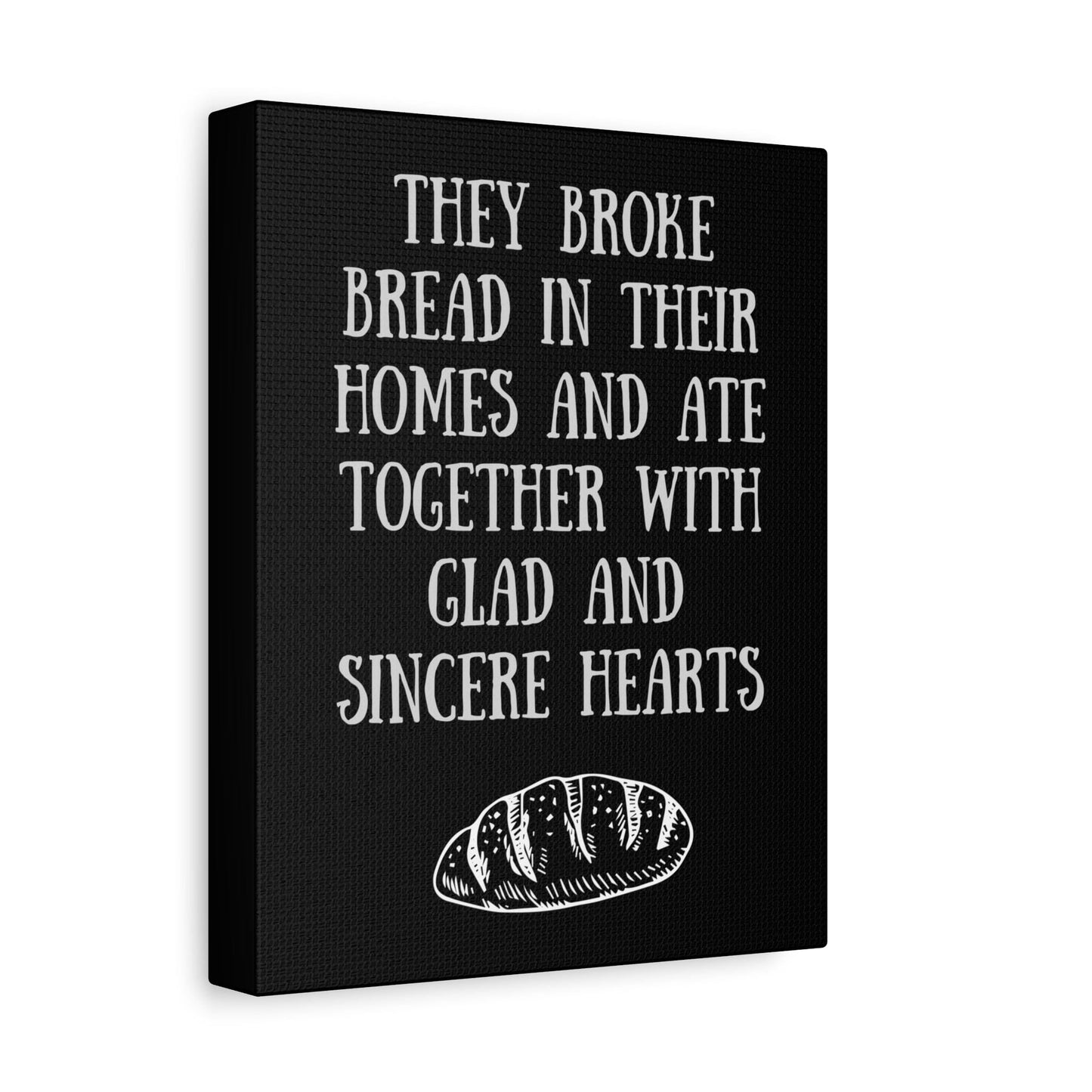 Printify Canvas They Broke Bread Together - Inspirational Canvas Art