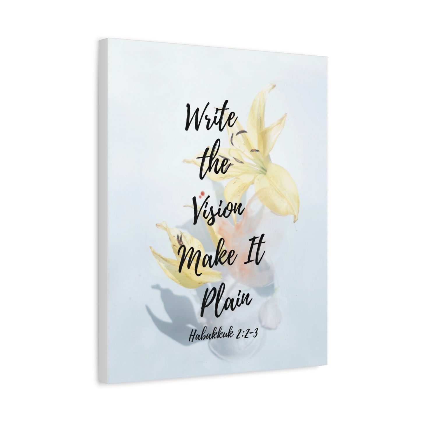 Printify Canvas Write the Vision Christian Wall Art