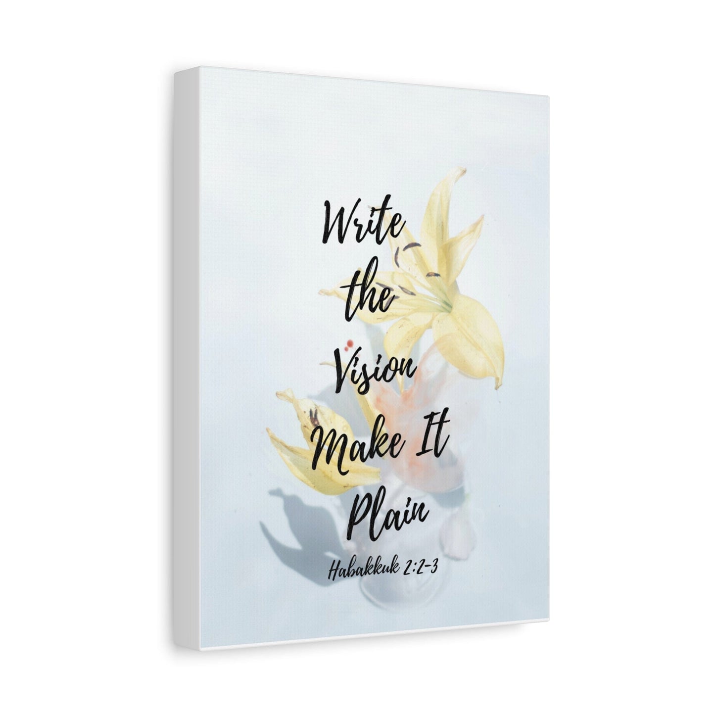 Printify Canvas Write the Vision Christian Wall Art