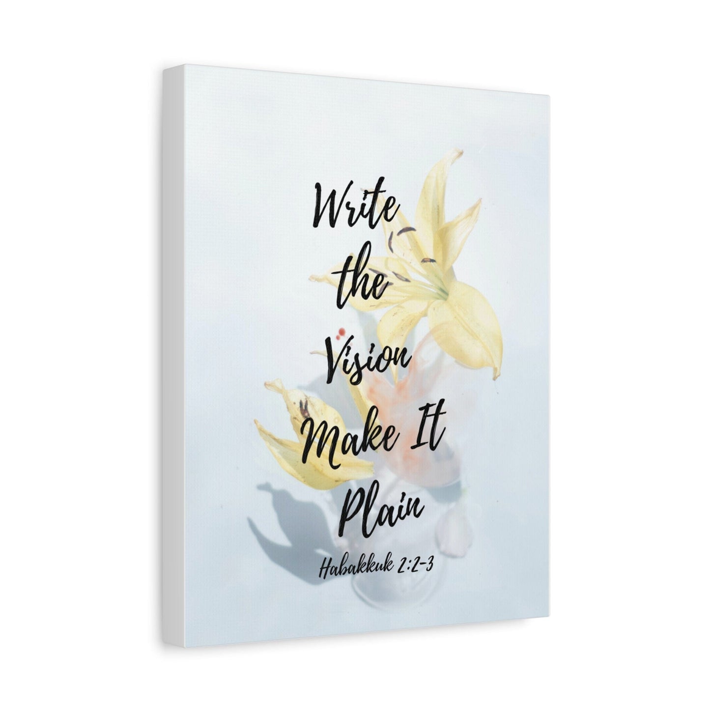 Printify Canvas Write the Vision Christian Wall Art