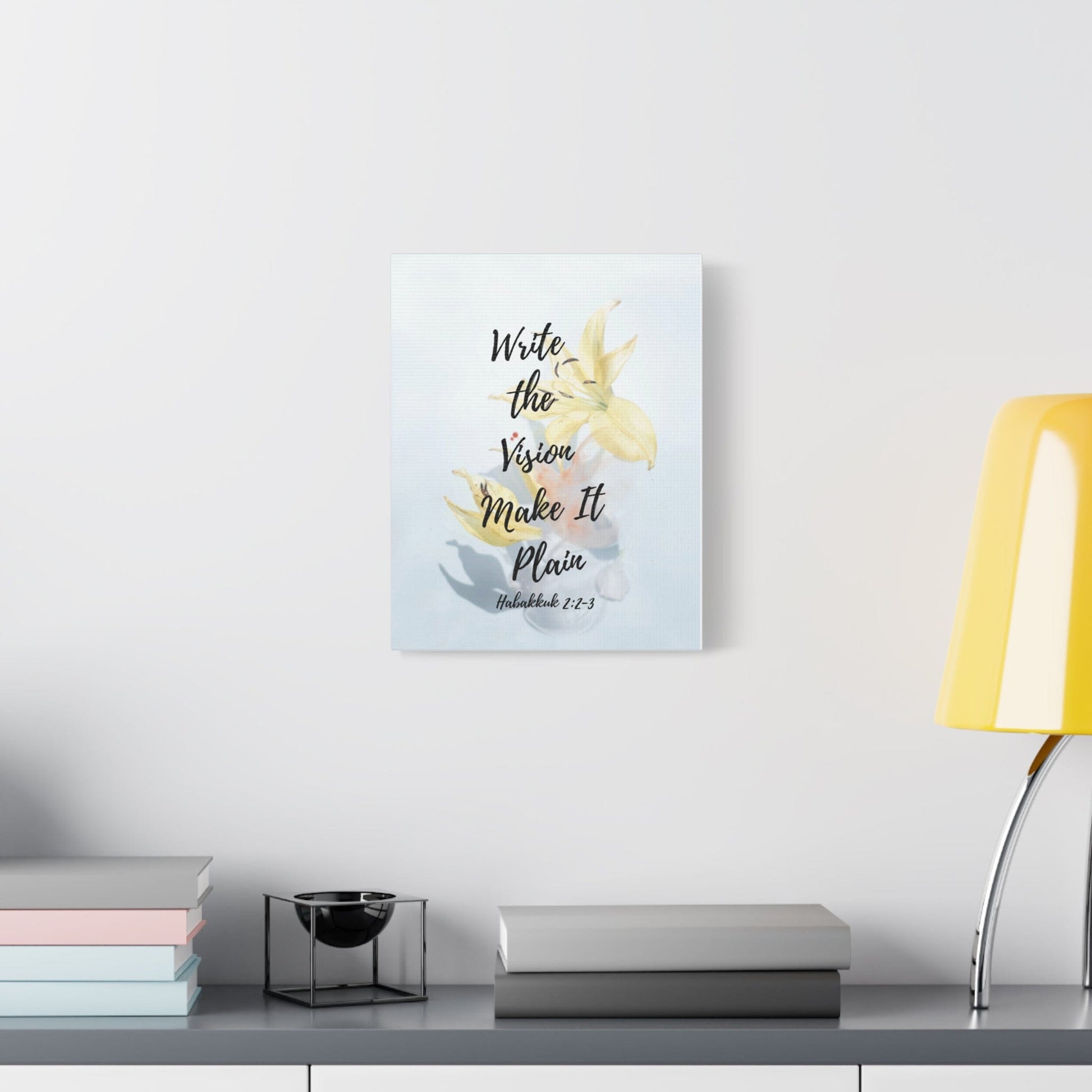 Printify Canvas Write the Vision Christian Wall Art