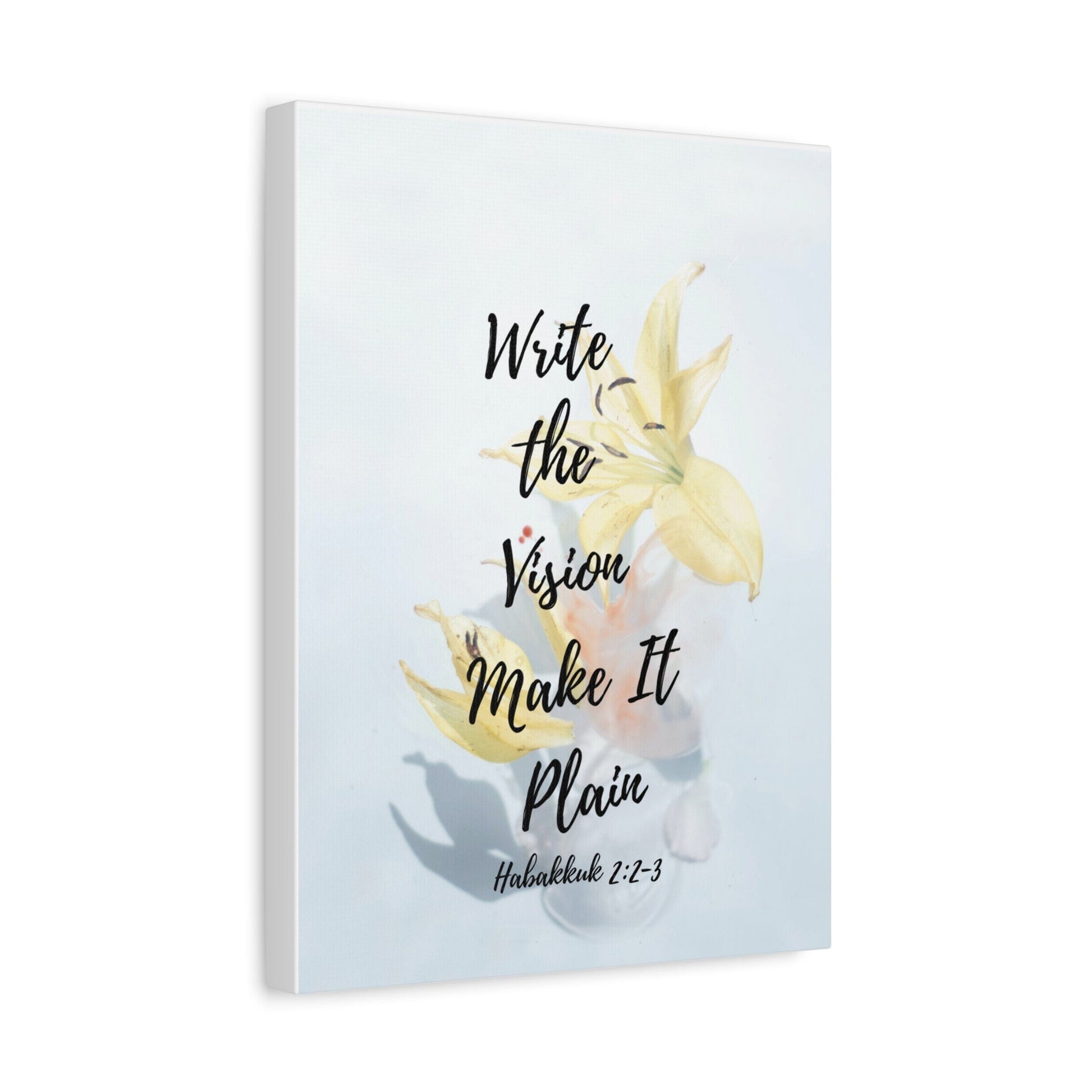 Printify Canvas Write the Vision Christian Wall Art