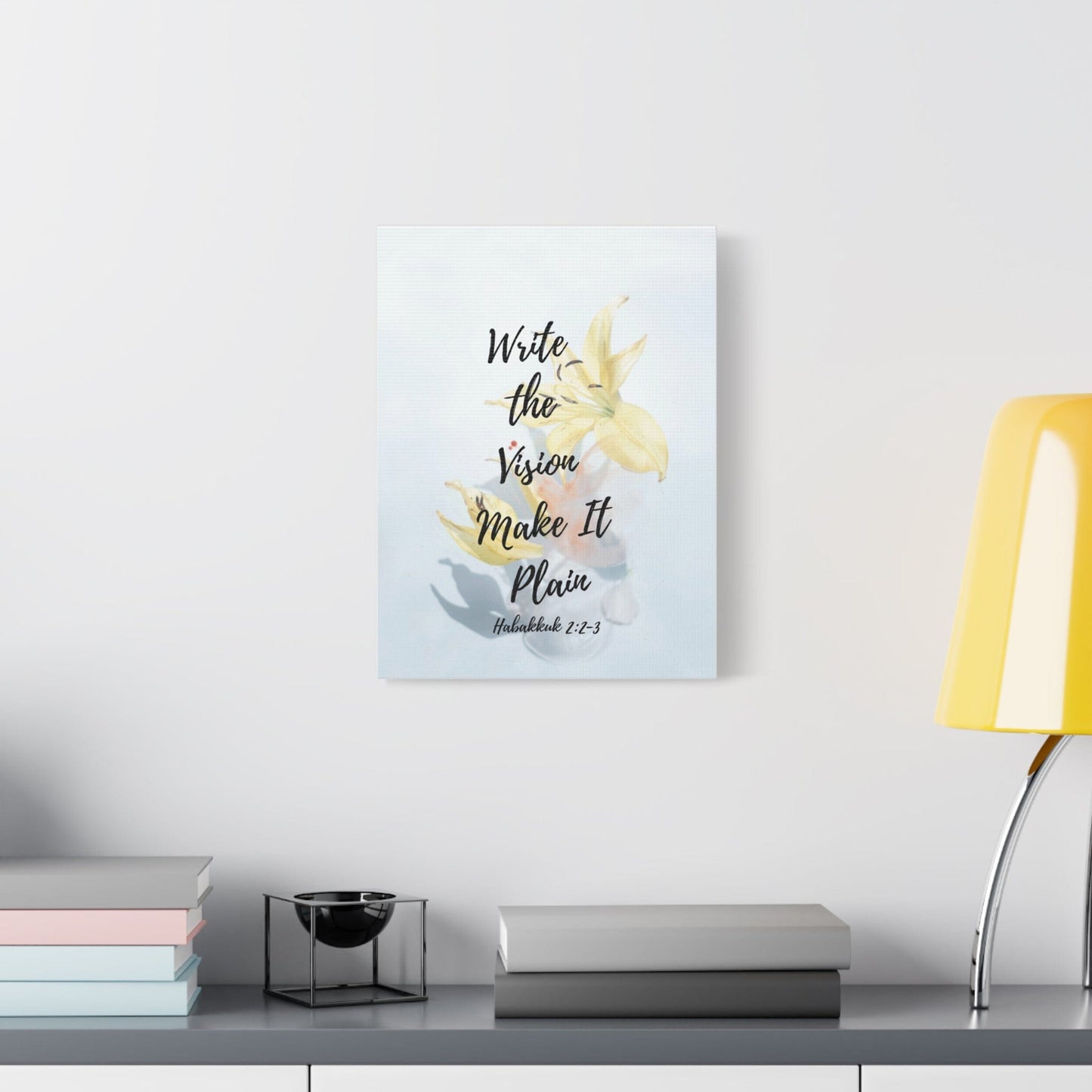 Printify Canvas Write the Vision Christian Wall Art