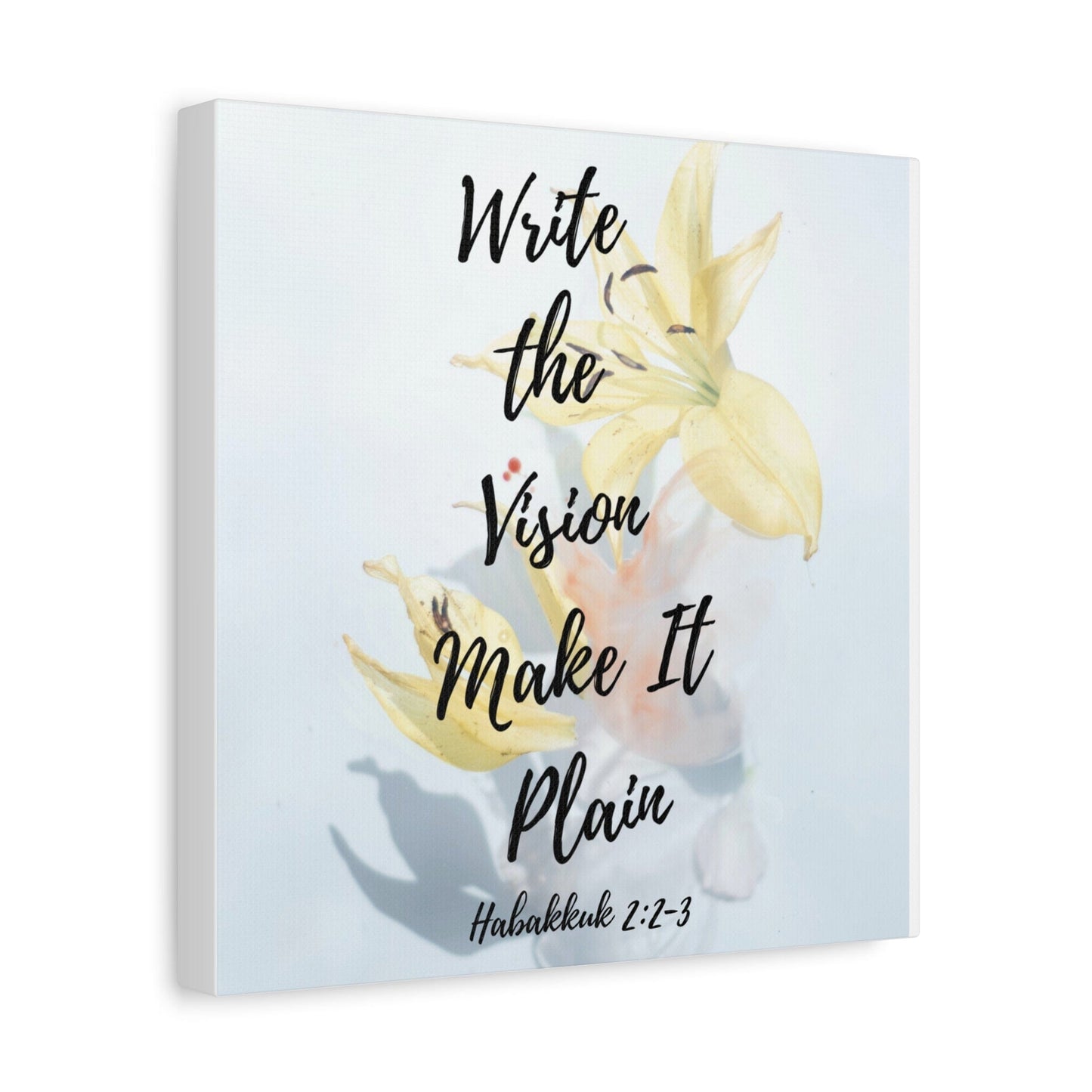 Printify Canvas Write the Vision Christian Wall Art