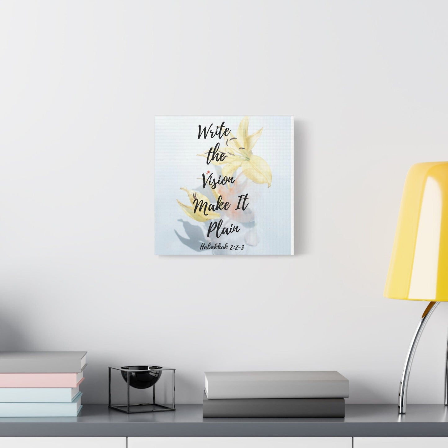 Printify Canvas Write the Vision Christian Wall Art