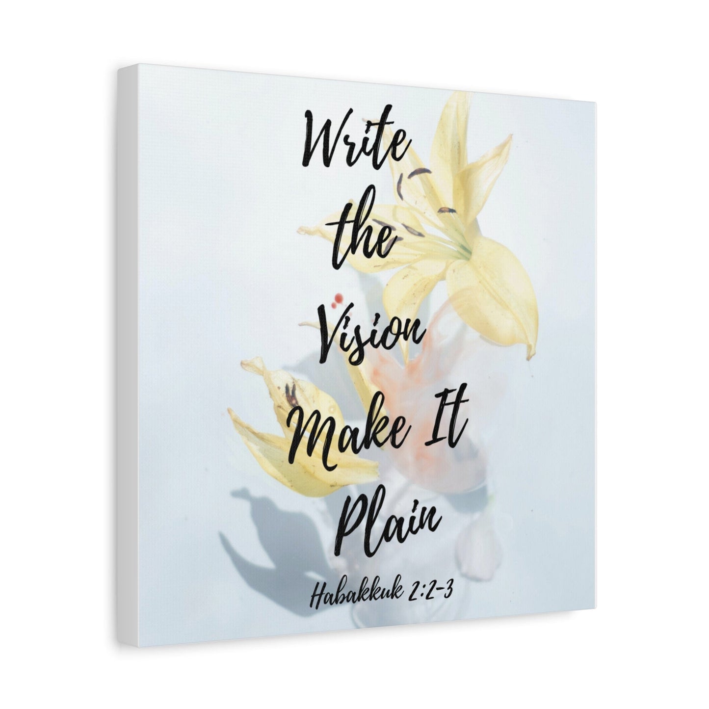 Printify Canvas Write the Vision Christian Wall Art