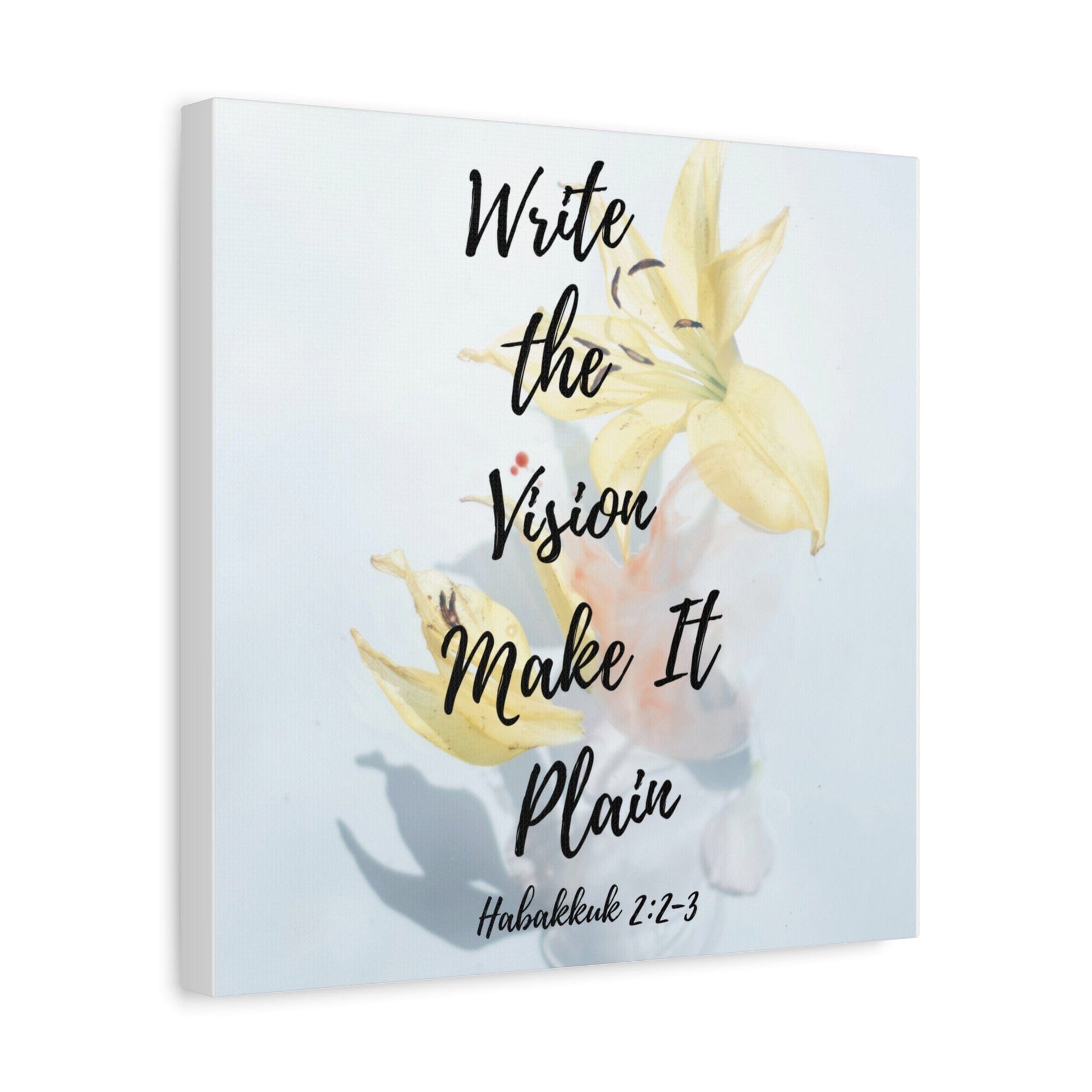 Printify Canvas Write the Vision Christian Wall Art